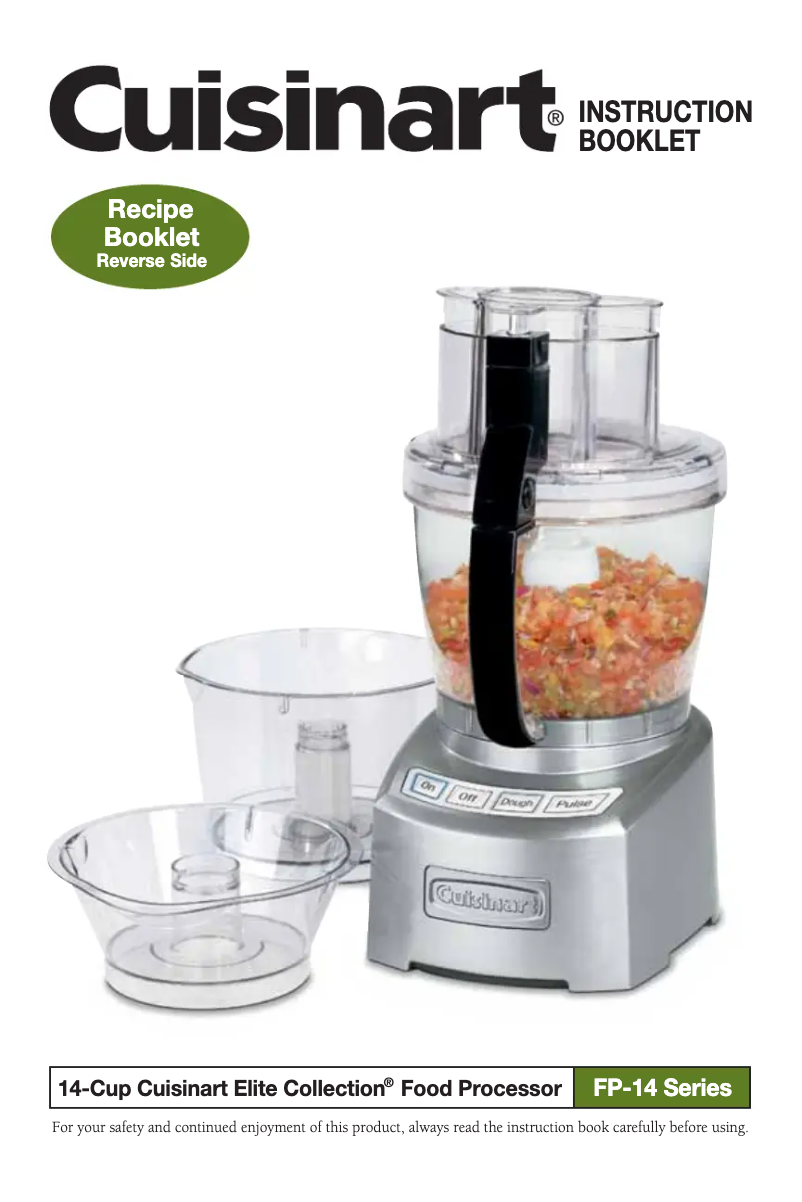 Page n°1 - Manuel utilisateur Cuisinart FP-14DC