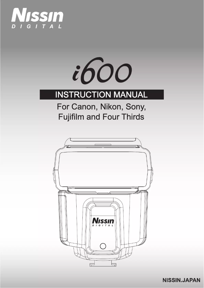 Page n°1 - Manuel utilisateur Nissin i600