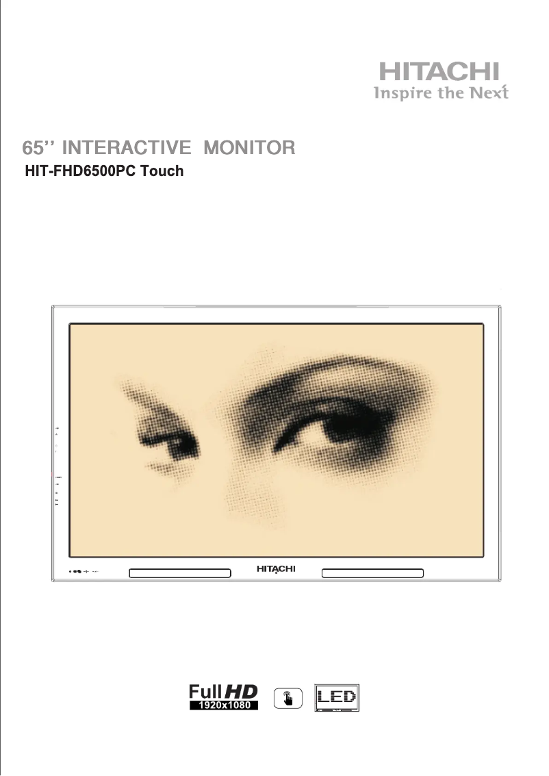 Image de la première page du manuel de l'appareil =HIT-FHD6500PC