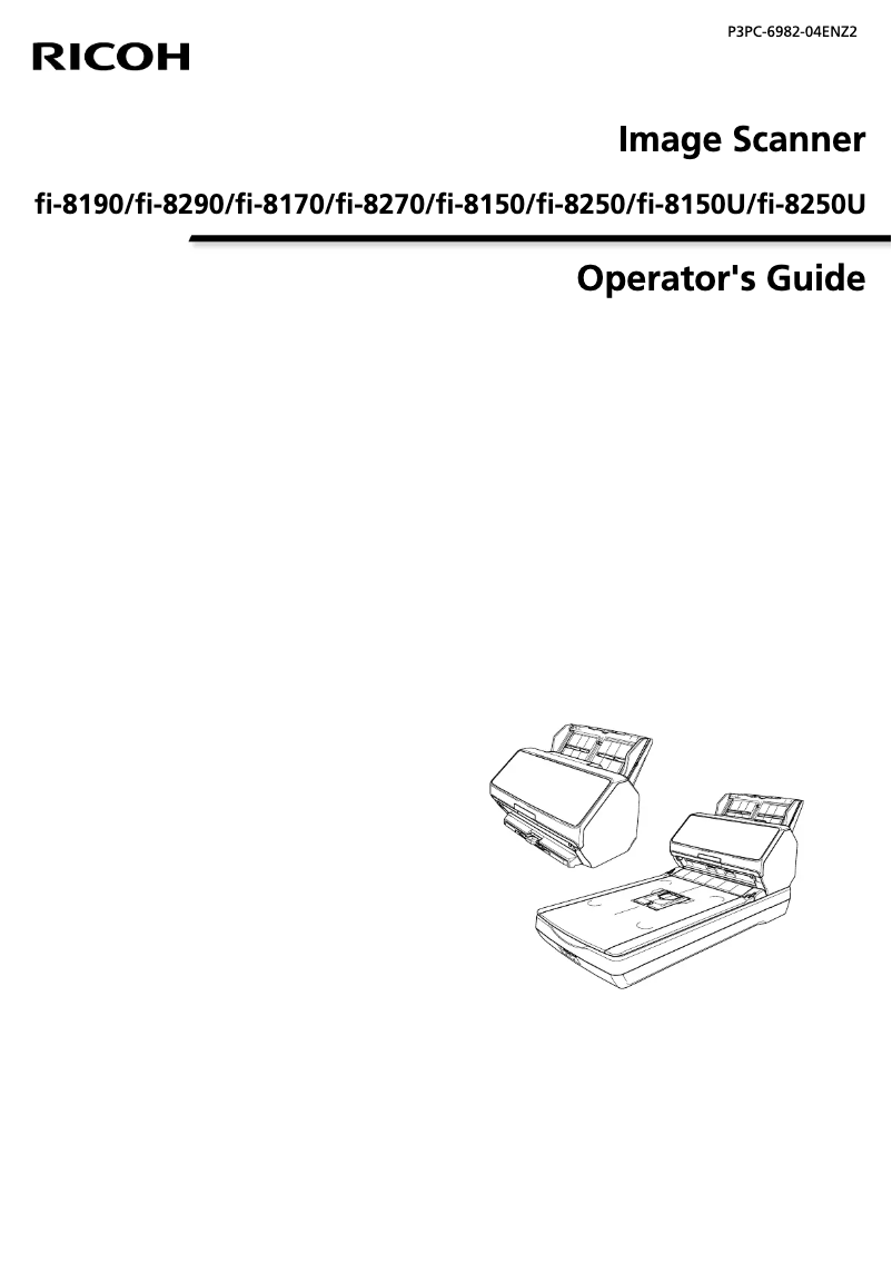 Page 1 de la notice Manuel utilisateur Ricoh fI-8270