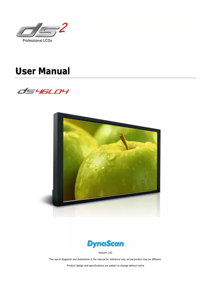 Image de la première page du manuel de l'appareil DS46LO4