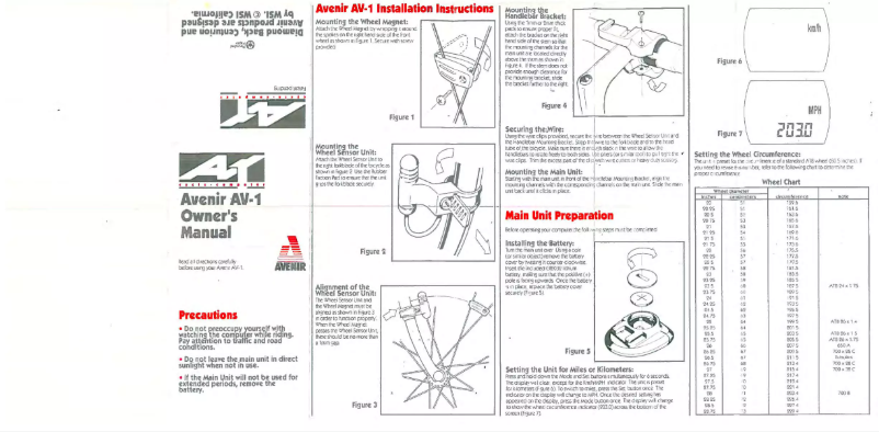 Página 1 del manual Manual de usuario Avenir AV-1