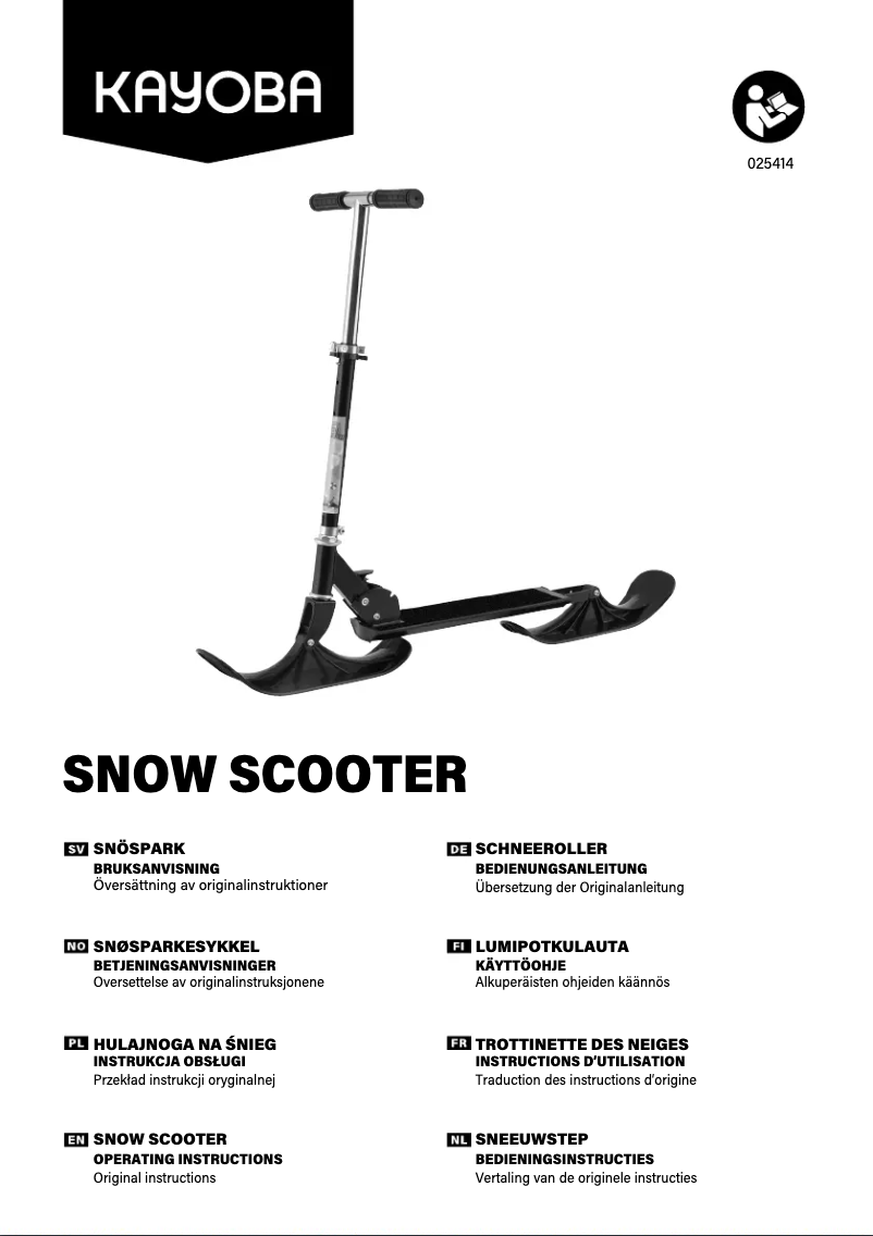 Page 1 de la notice Manuel utilisateur Kayoba 025414