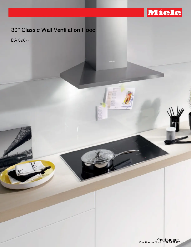 Page n°1 - Fiche technique Miele DA 398-7 Classic
