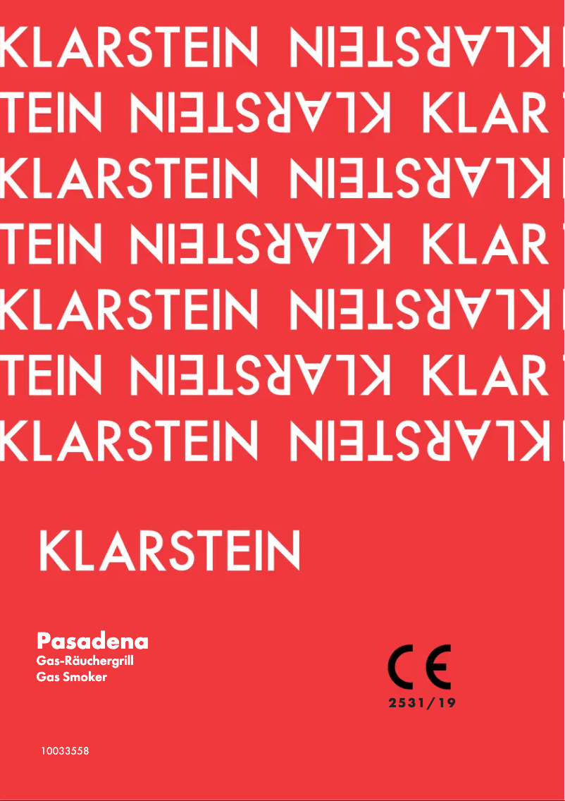 Image de la première page du manuel de l'appareil Pasadena 10033558