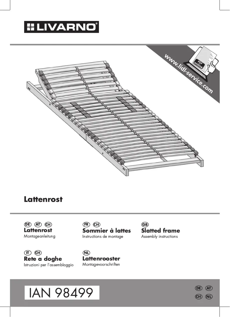 Page n°1 - Manuel utilisateur Livarno Lux IAN 73550