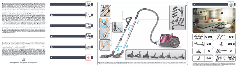 Image de la première page du manuel de l'appareil Silence Force Cyclonic RO7289