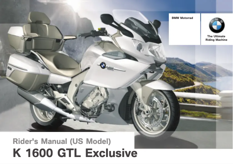 Page n°1 - Manuel utilisateur BMW K 1600 GTL Exclusive (2013)