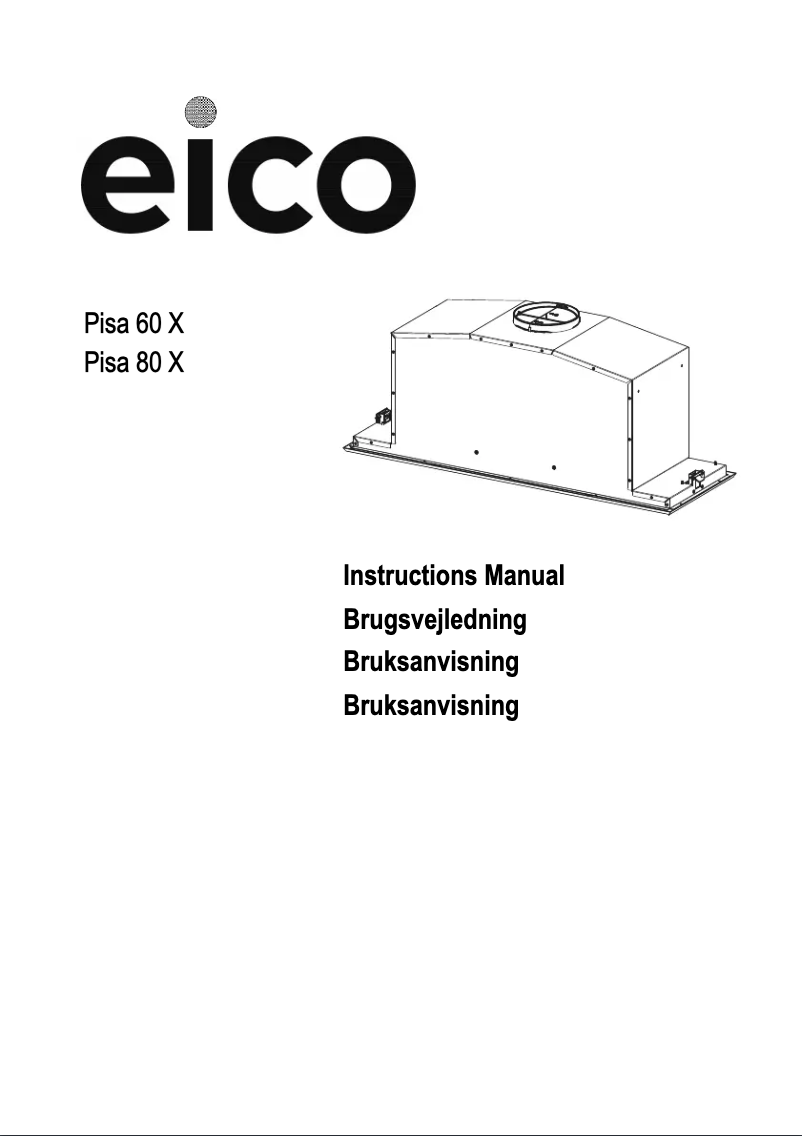 Page n°1 - Manuel utilisateur Faber Pisa 60 X