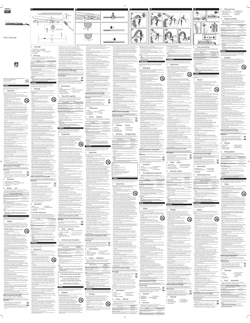 Image de la première page du manuel de l'appareil BHS515