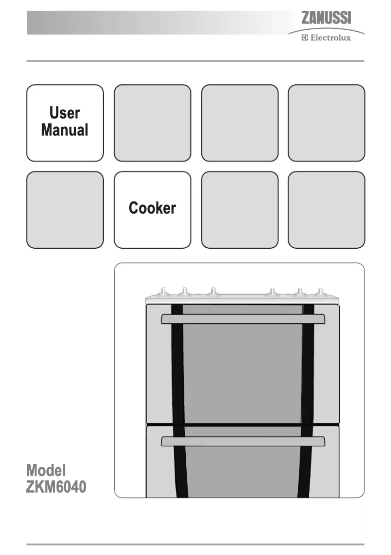 Image de la première page du manuel de l'appareil ZKM6040SN