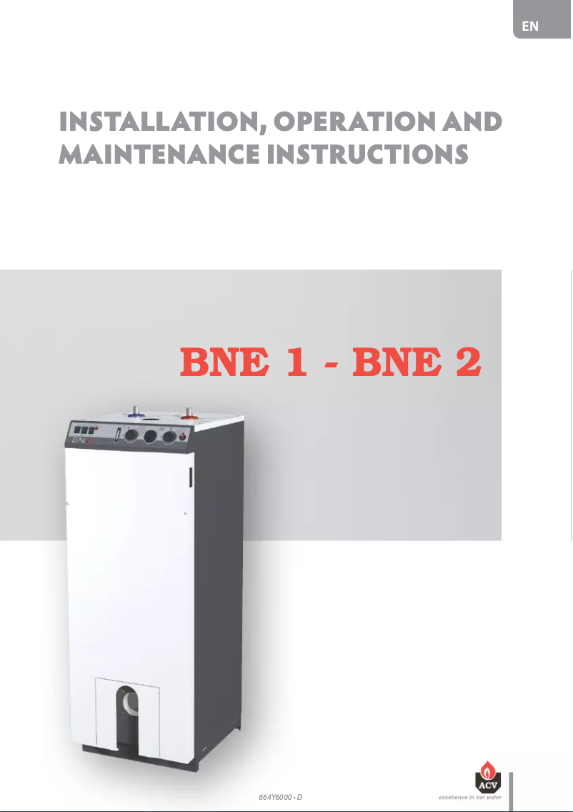 Imagen de la primera página del manual del dispositivo BNE 1