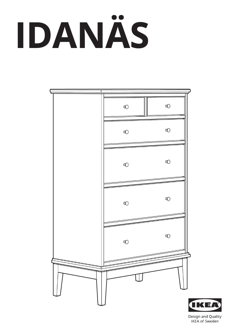 Página 1 del manual Manual de usuario Ikea IDANÄS 405.762.98