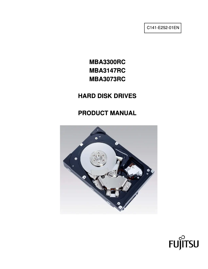 Page n°1 - Manuel utilisateur Fujitsu 146GB 15K SAS