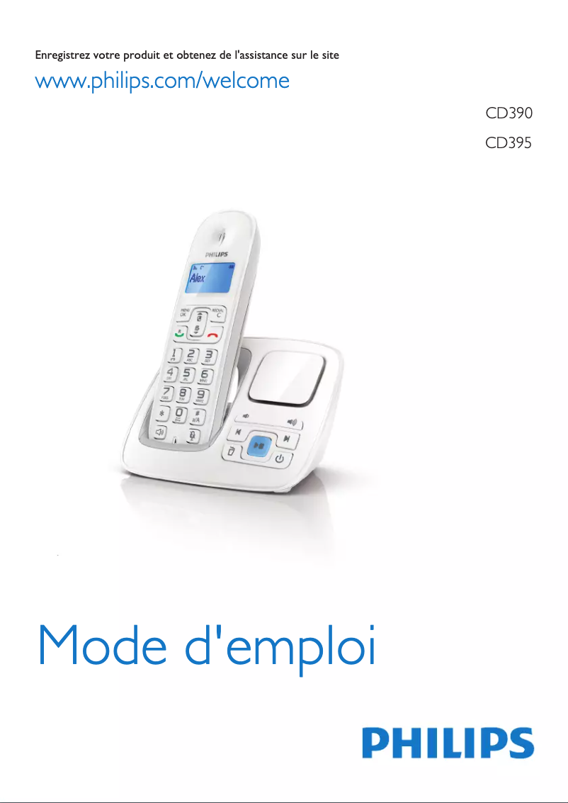 Page 1 of the manual User Manual Philips CD390