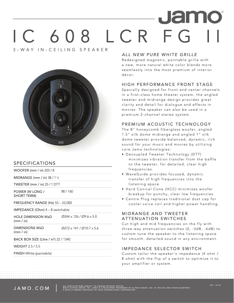 Image de la première page du manuel de l'appareil IC 608 LCR FG II