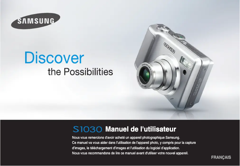 Image de la première page du manuel de l'appareil S1030