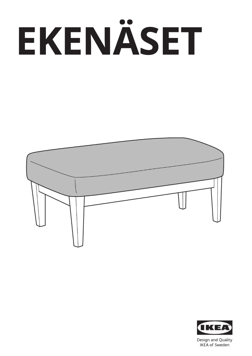 Image de la première page du manuel de l'appareil EKENÄSET 005.335.45