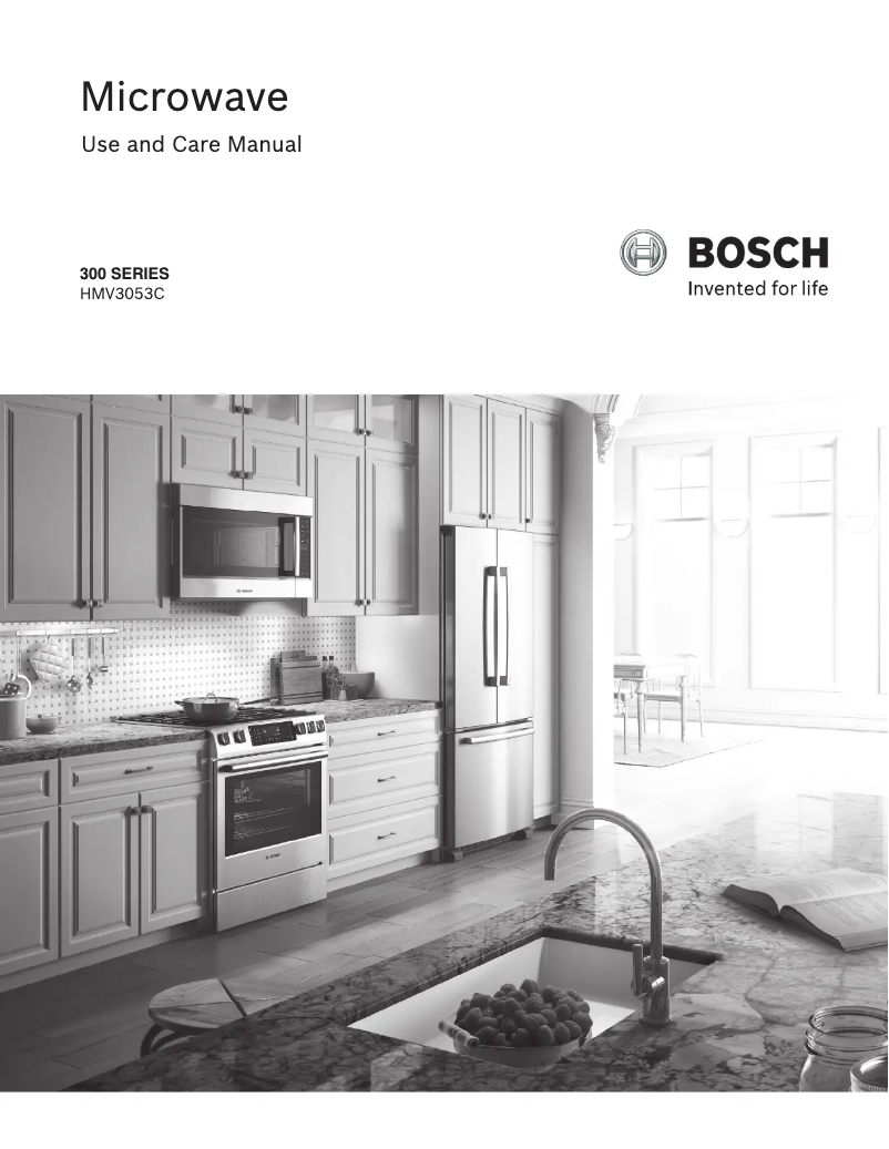 Page n°1 - Manuel utilisateur Bosch HMV3053C
