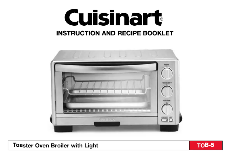 Page 1 de la notice Manuel utilisateur Cuisinart TOB-5
