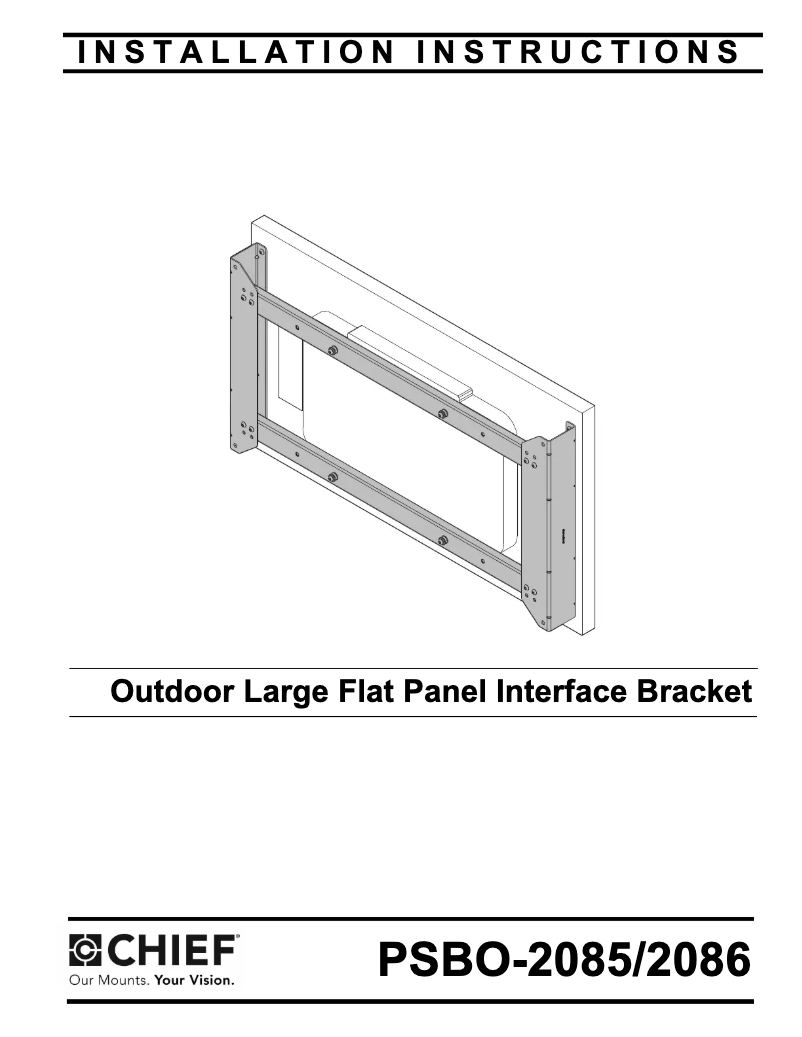 Page n°1 - Manuel utilisateur Chief PSBO2086