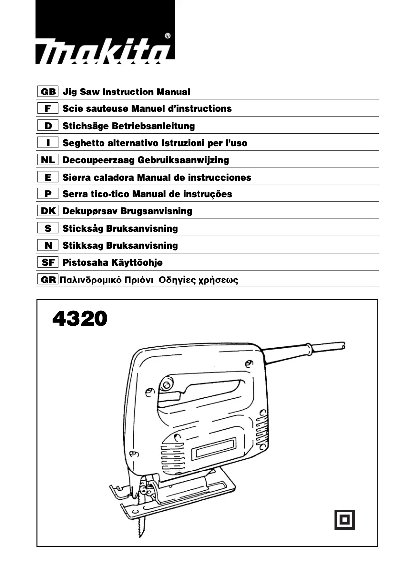 Image de la première page du manuel de l'appareil 4320