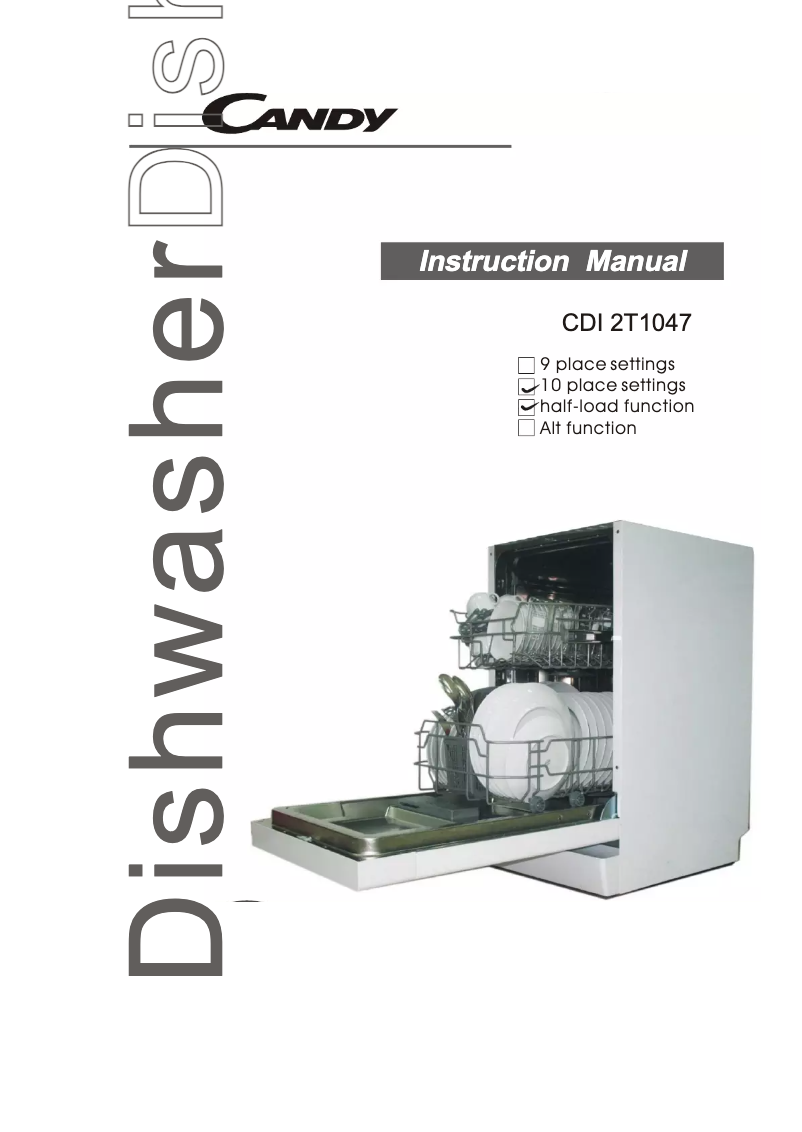 Page 1 de la notice Manuel utilisateur Candy CDI 2T1047