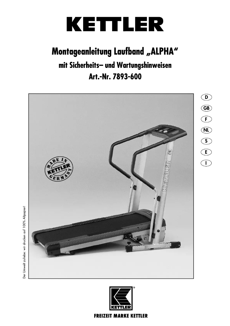 Image de la première page du manuel de l'appareil ALPHA