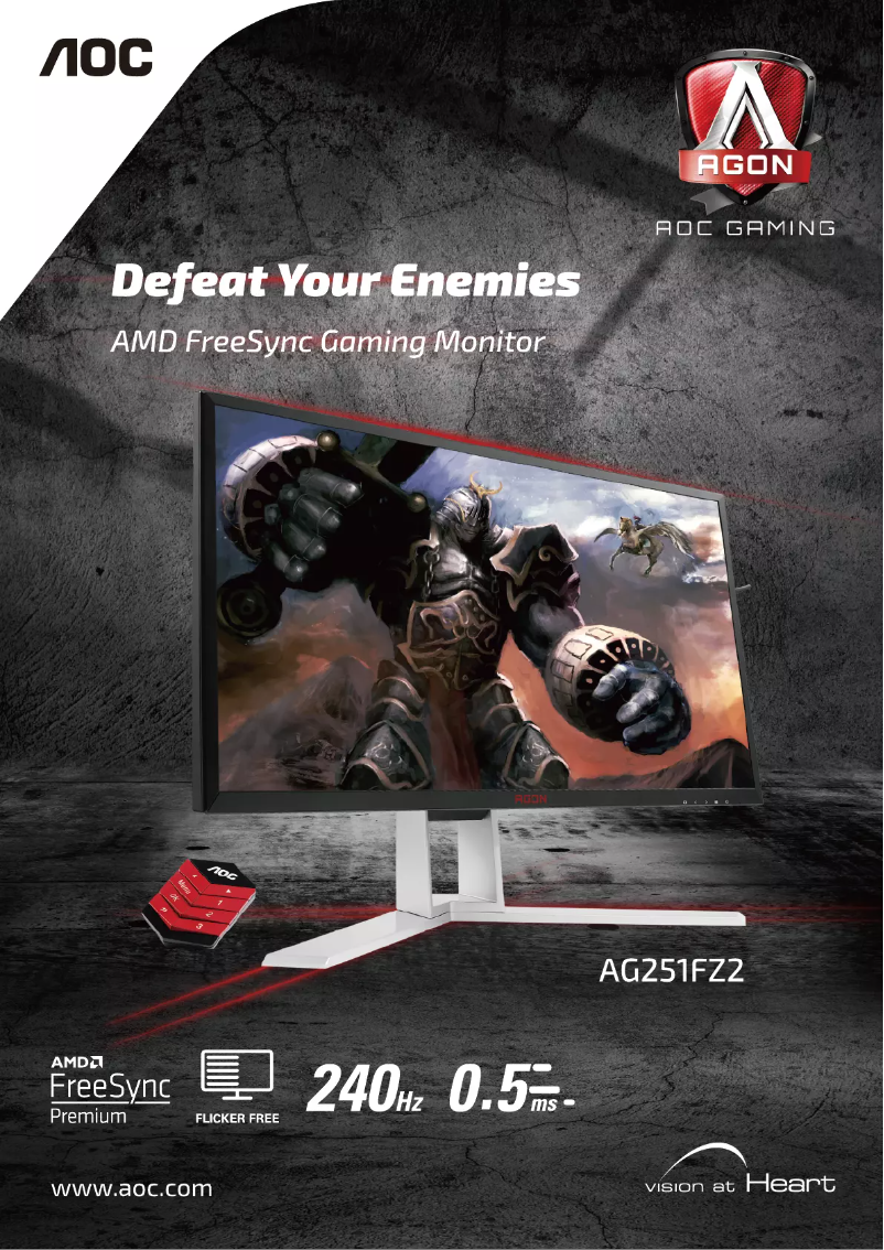 Image de la première page du manuel de l'appareil AGON AG251FZ2