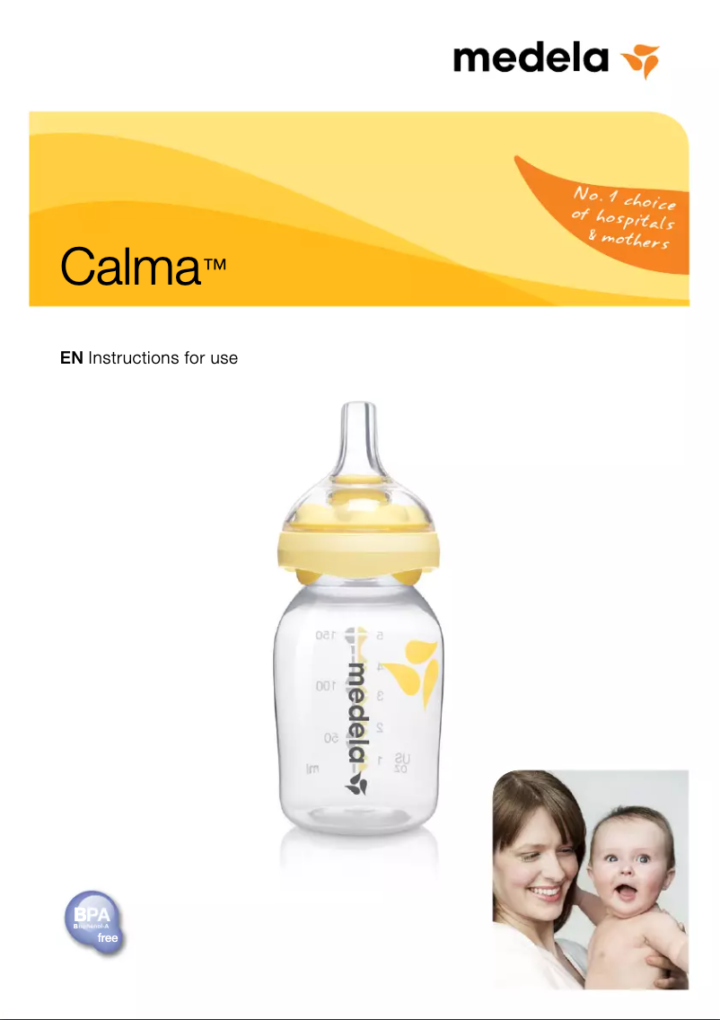 Page n°1 - Manuel utilisateur Medela Calma