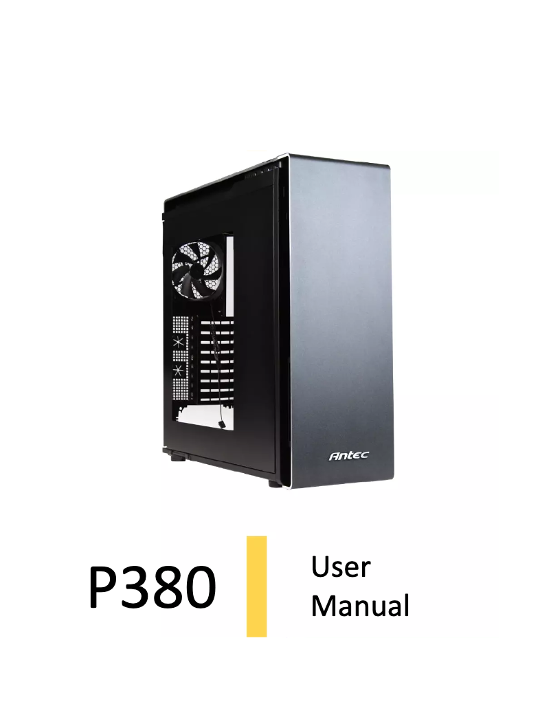 Page 1 de la notice Manuel utilisateur Antec Performance P380
