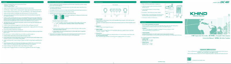 Page n°1 - Manuel utilisateur Khind EAC400