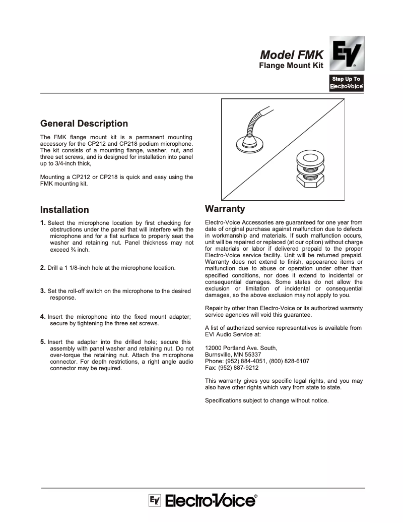 Image de la première page du manuel de l'appareil EVID 6.2
