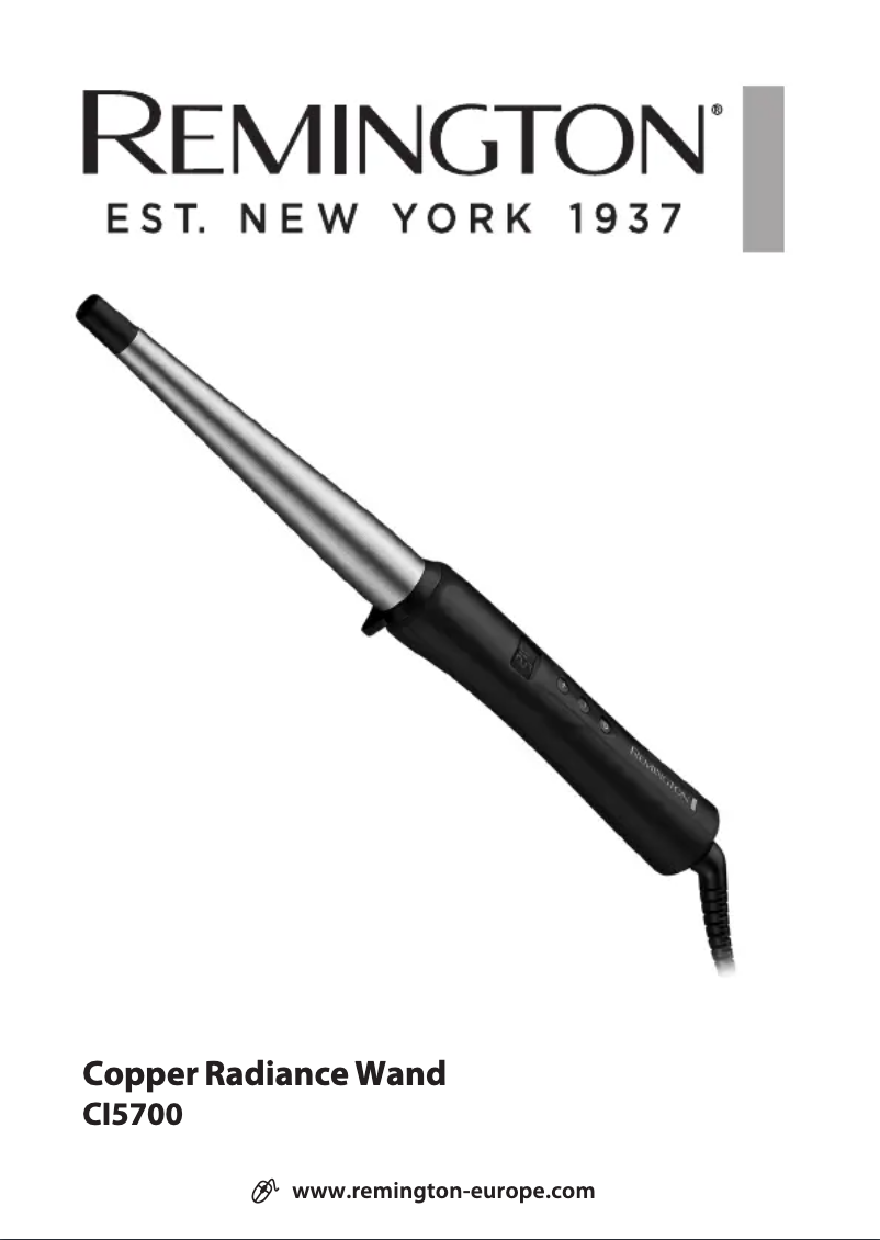 Page n°1 - Manuel utilisateur Remington Copper Radiance CI5700