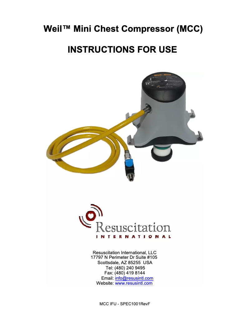 Página 1 del manual Manual de usuario Weil Mini