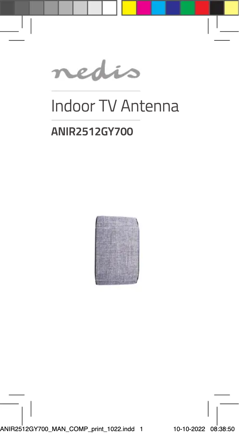 Page 1 de la notice Manuel utilisateur Nedis ANIR2512GY700
