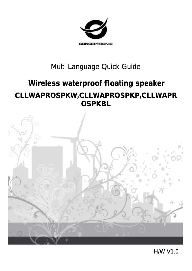 Image de la première page du manuel de l'appareil CLLWAPROSPKBL