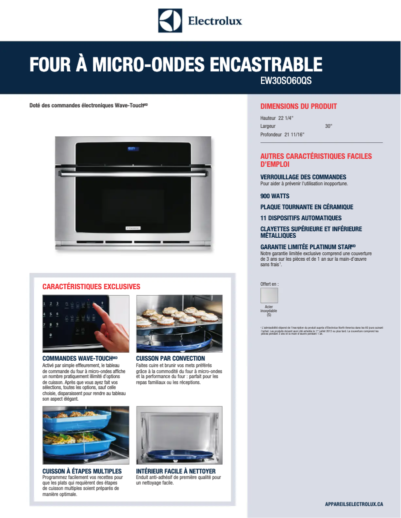 Imagen de la primera página del manual del dispositivo EW30SO60QS