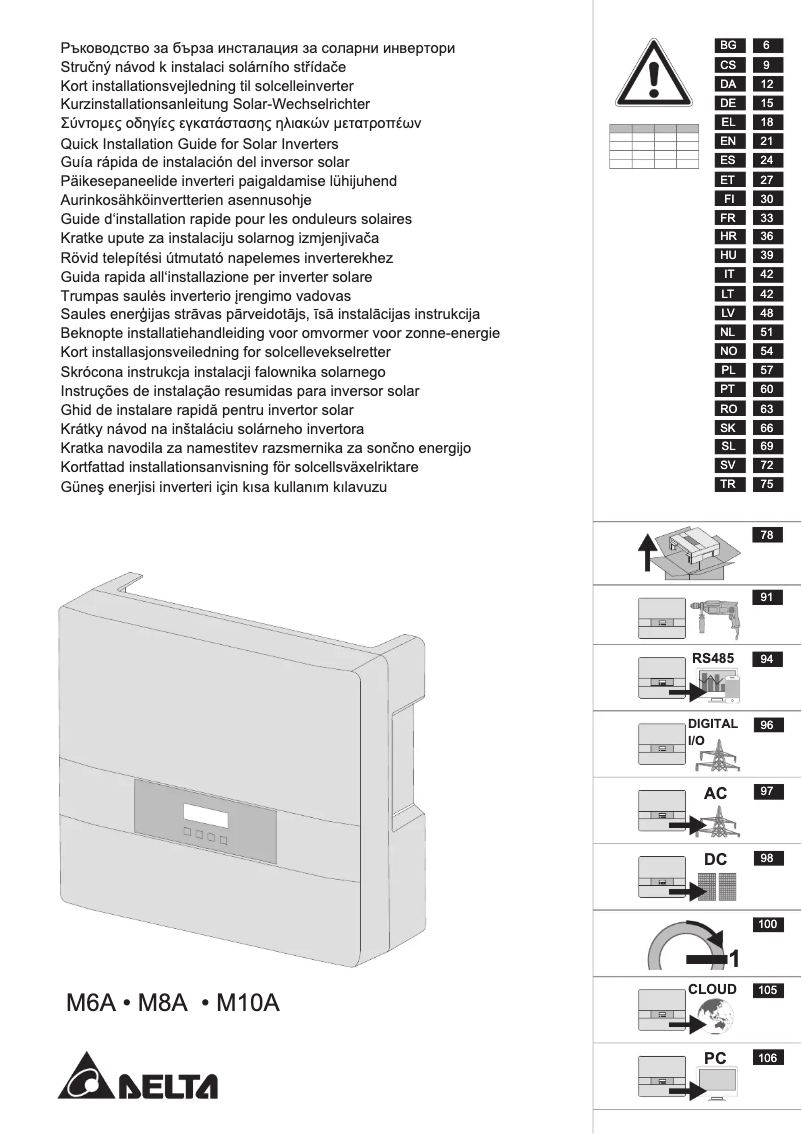 Image de la première page du manuel de l'appareil RPI M8A