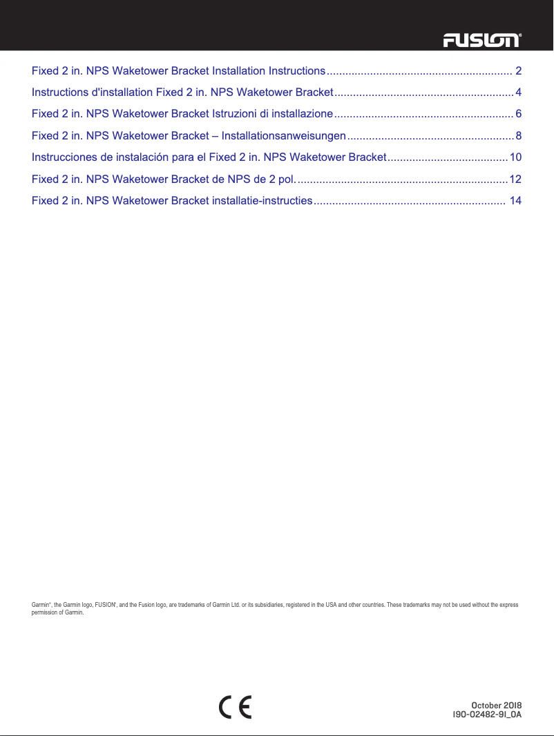 Página 1 del manual Manual de usuario Fusion 010-12831-90