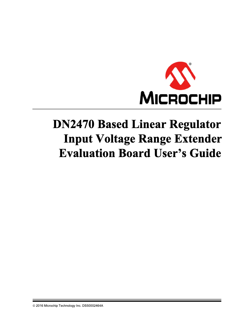 Page 1 de la notice Manuel utilisateur Microchip DN2470
