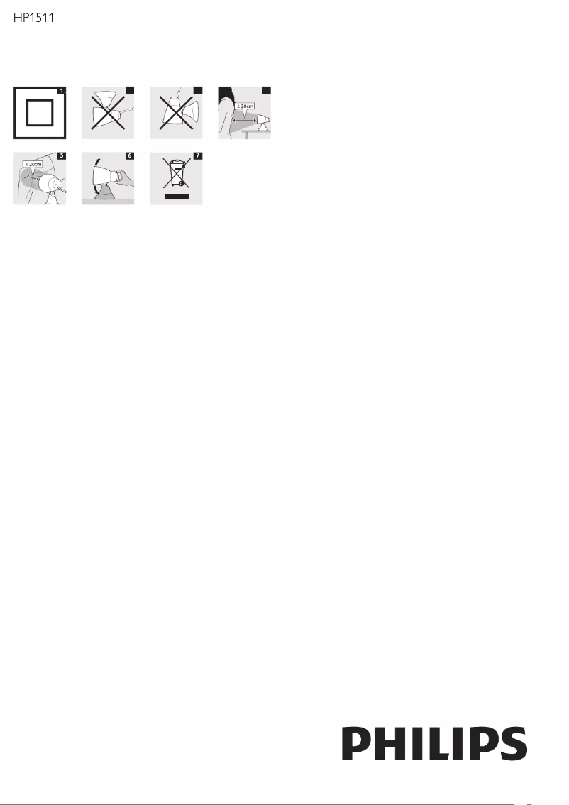 Page n°1 - Manuel utilisateur Philips HP1511