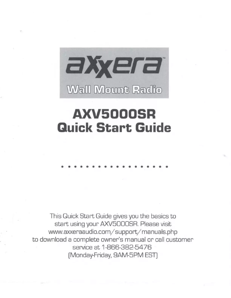 Page 1 de la notice Manuel utilisateur Dual Axxera AXV5000SR