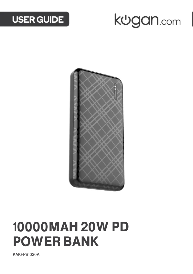 Page 1 de la notice Manuel utilisateur Kogan KAKFPB1020A