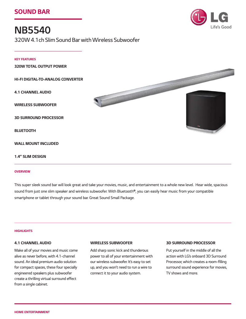 Image de la première page du manuel de l'appareil NB5540