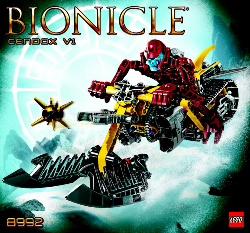 Page n°1 - Manuel utilisateur Lego Bionicle Cendox V1 8992