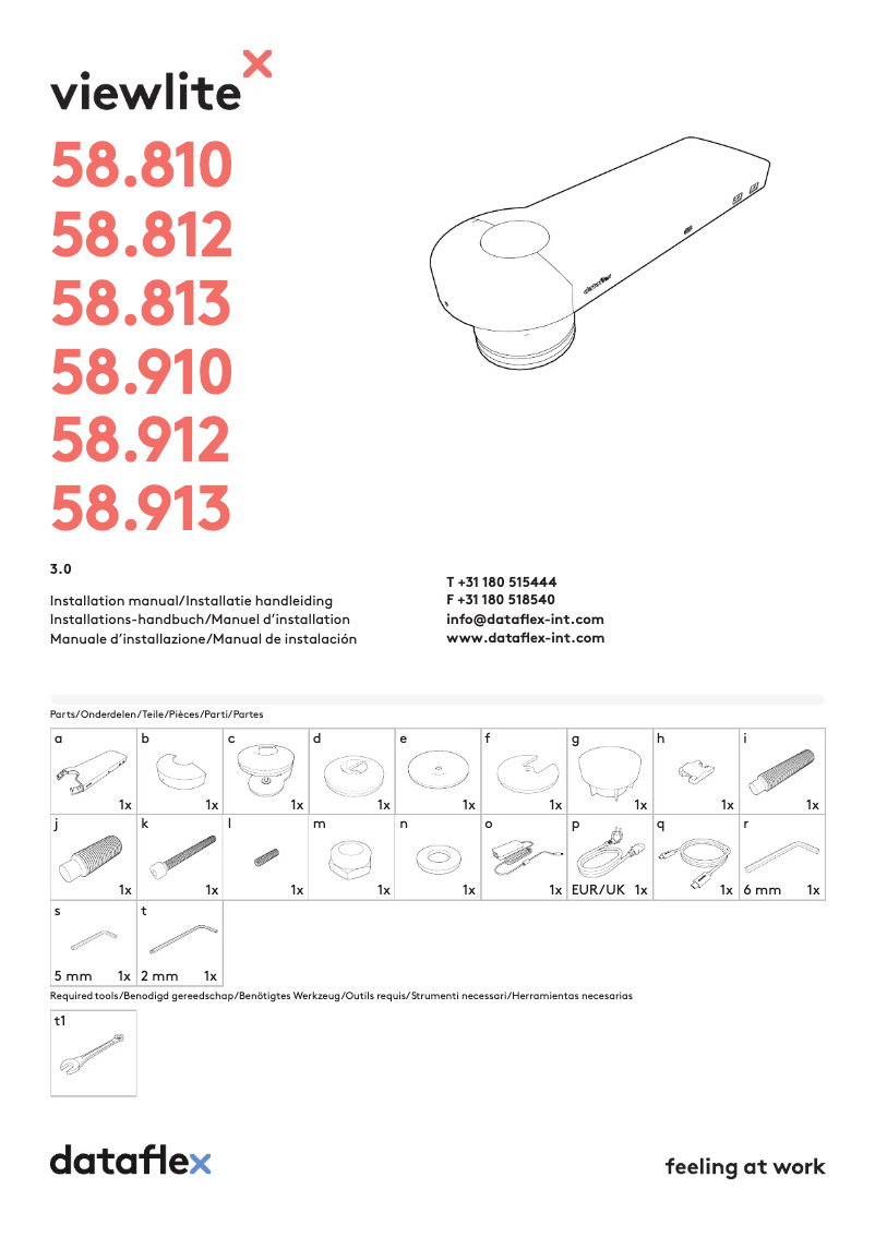 First page image of the manual for Viewlite 58.910