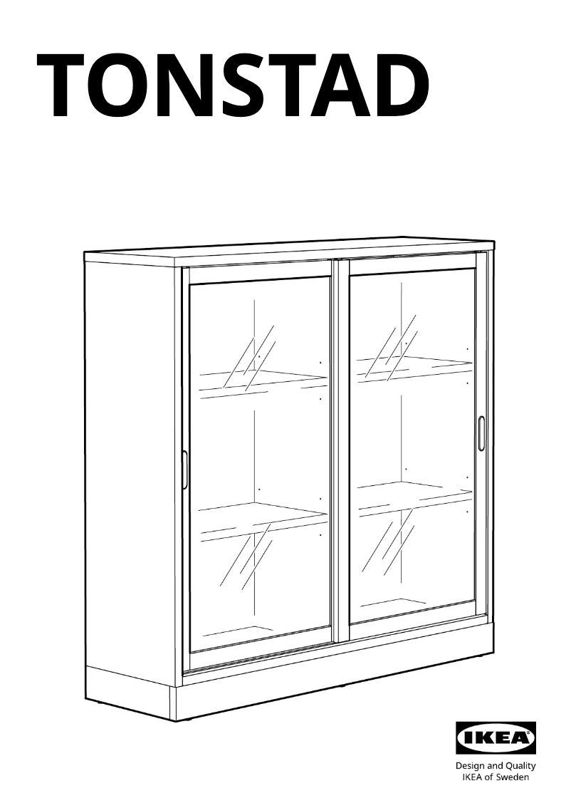 Page 1 de la notice Manuel utilisateur Ikea TONSTAD 405.569.74