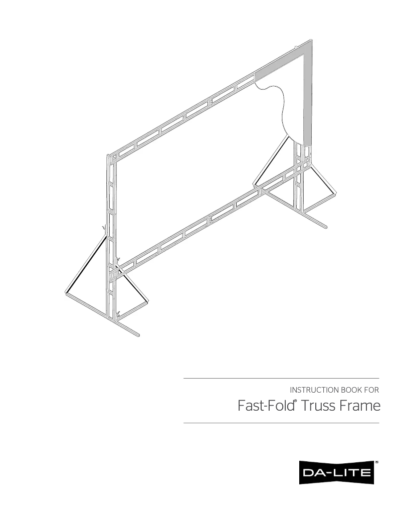 Page n°1 - Manuel utilisateur Da-Lite Fast-Fold Truss Frame 35495