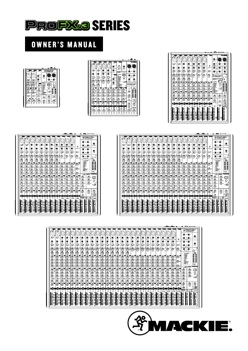 Page n°1 - Manuel utilisateur Mackie ProFx16v3